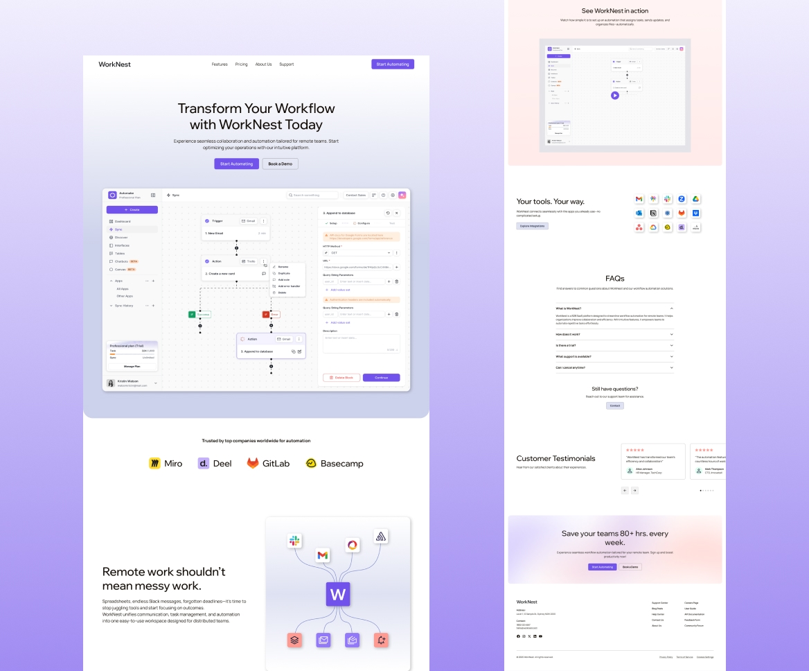 Screenshot or preview of WorkNest
